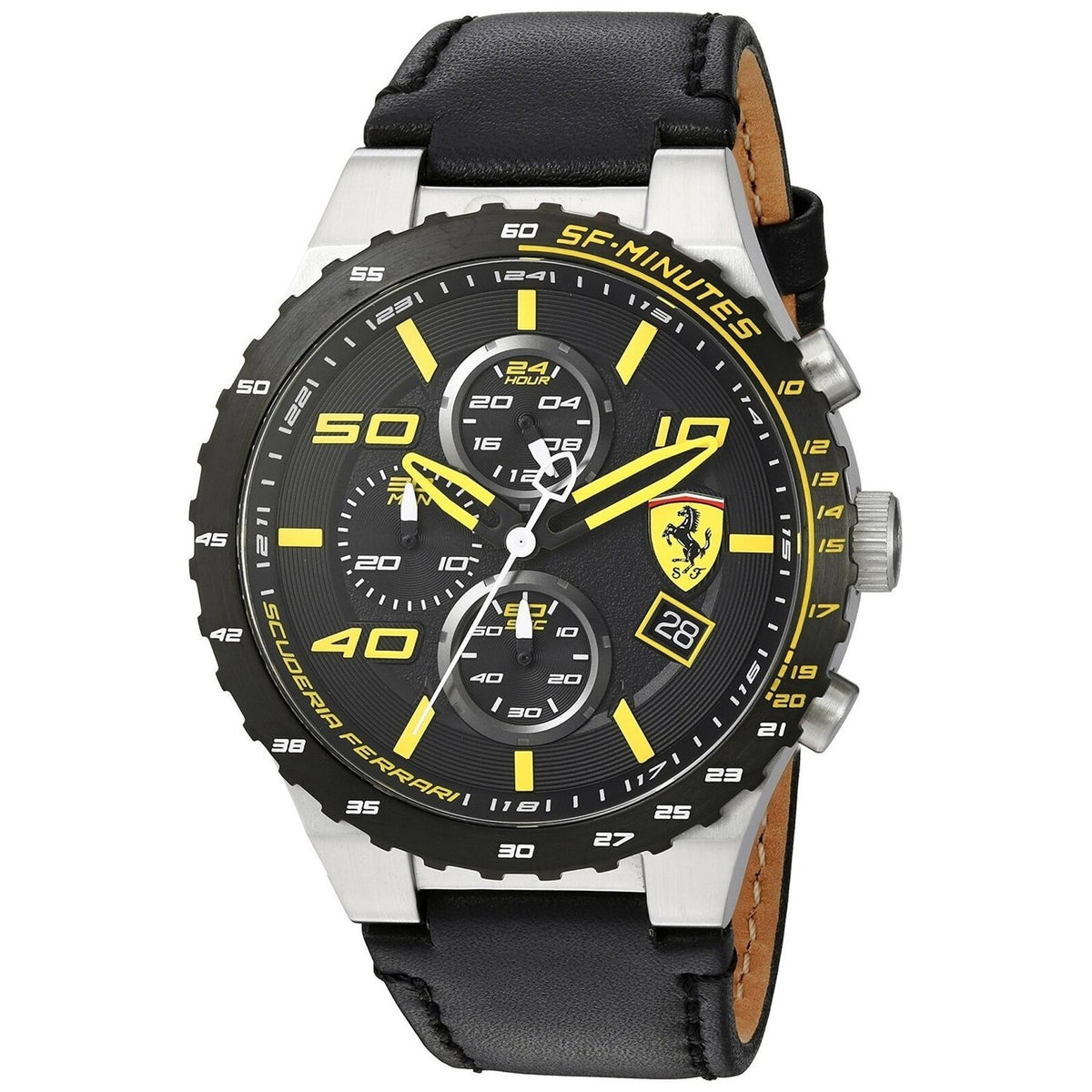 Ferrari Men&#39;s 830360 Scuderia  Chronograph Black Nylon Watch