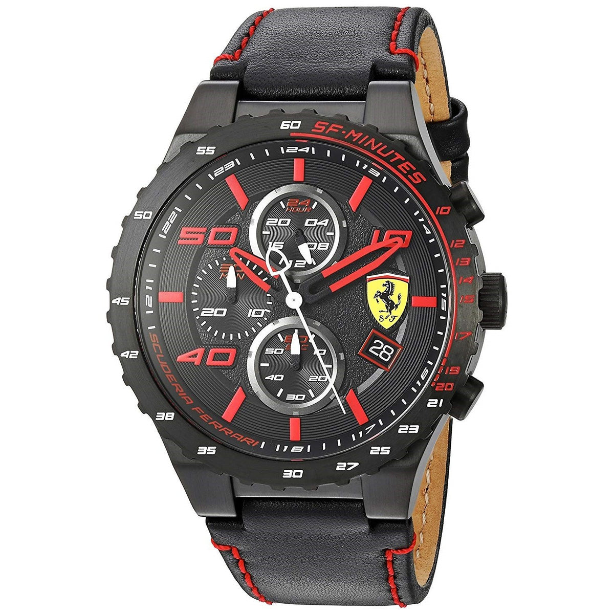 Ferrari Men&#39;s 830363 Speciale Evo Black Leather Watch