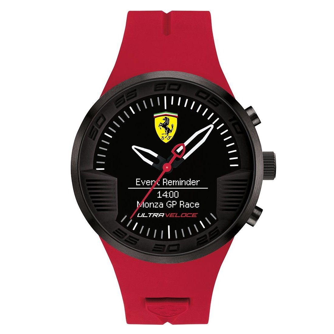 Ferrari Men&#39;s 830374 Scuderia Ultra Veloce Red Silicone Watch