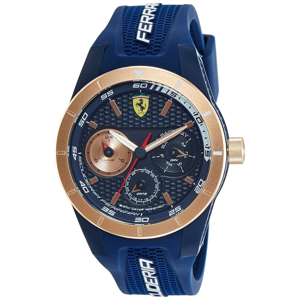 Ferrari Men&#39;s 830379 Race Day Blue Silicone Watch