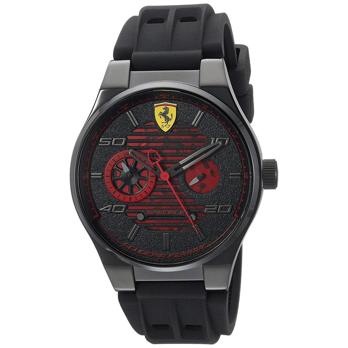 Ferrari Men&#39;s 830431 Speciale Black Silicone Watch