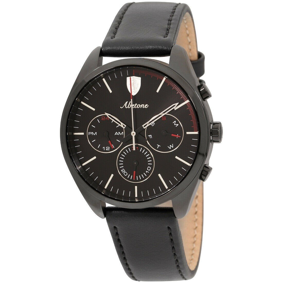 Ferrari Men s 830503 Abetone Black Leather Watch Bezali