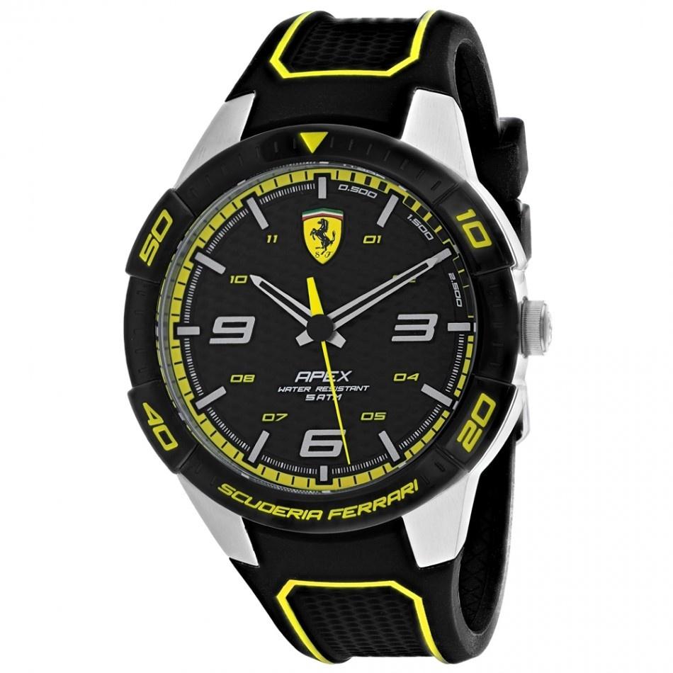 Ferrari Men&#39;s 830631 Scuderia Black Silicone Watch