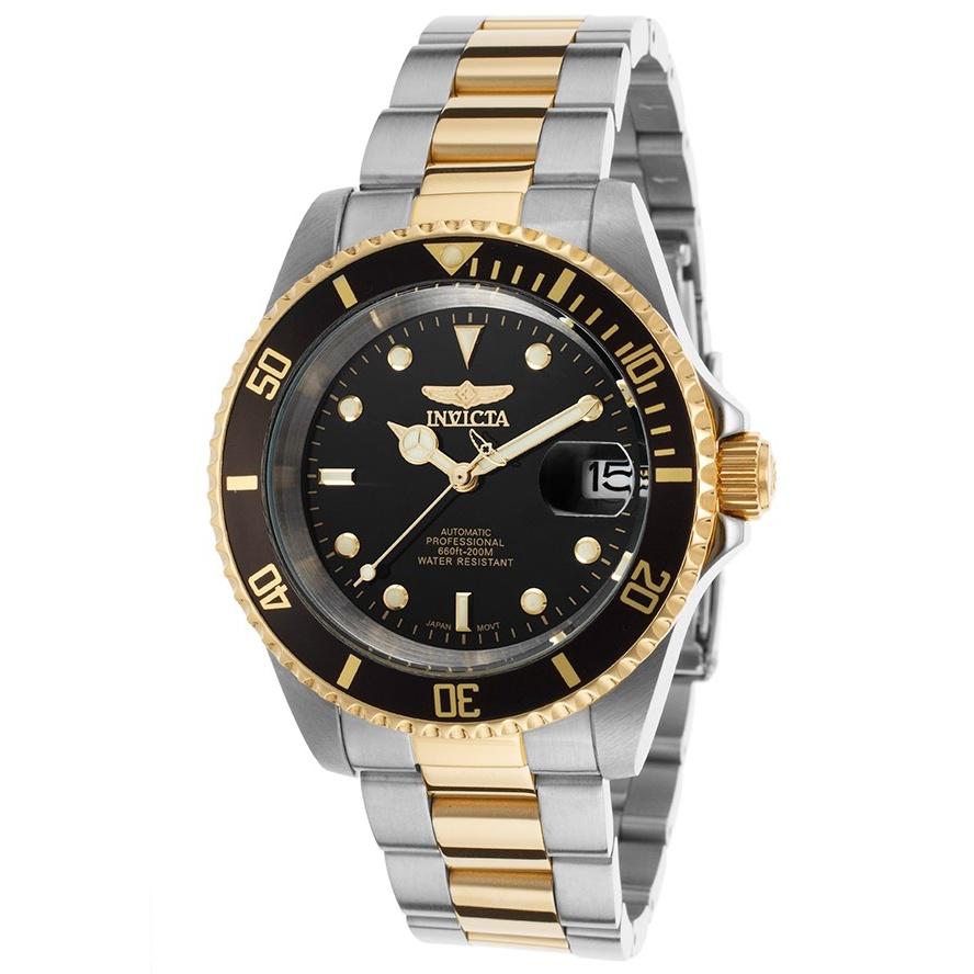 Invicta Men&#39;s 8927OB Pro Diver Automatic Gold-Tone and Silver Stainless Steel Watch