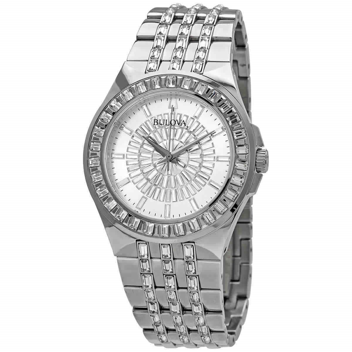 Bulova Men&#39;s 96A236 Phantom Stainless Steel with Sets of Crystal Watch