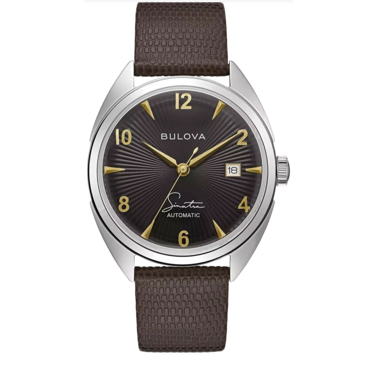 Bulova Men&#39;s 96B348 Frank Brown Leather Watch