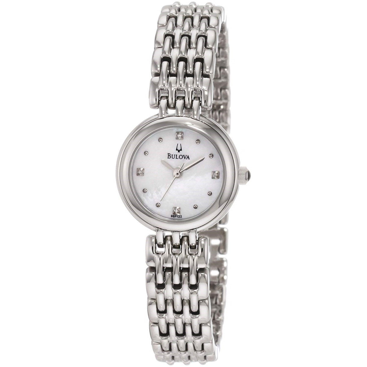 Bulova Women&#39;s 96P122 Classic Diamond Stainless Steel Watch