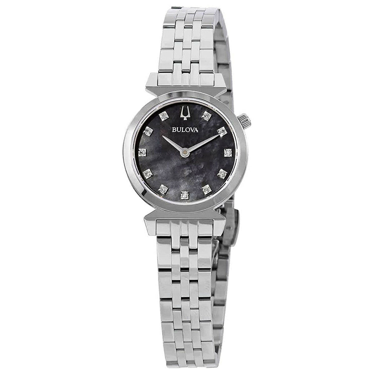 Bulova women&#39;s 96P221 Regatta Diamonds Stainless Steel Watch