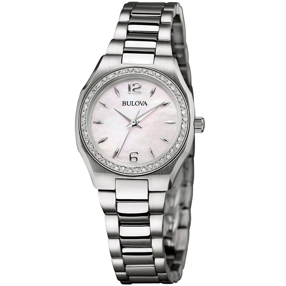 Bulova Women&#39;s 96R199 Diamond Stainless Steel Watch