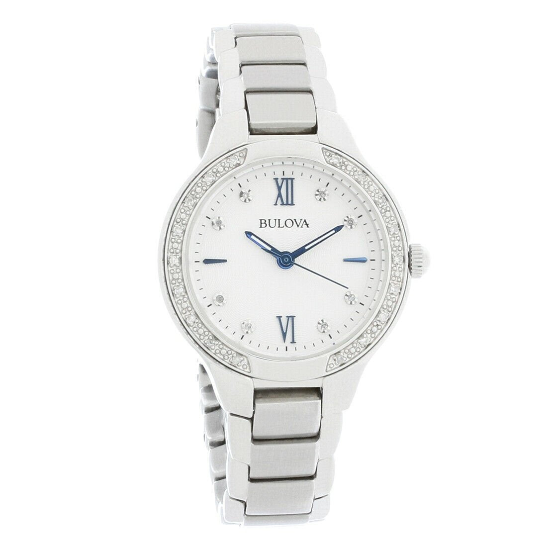 Bulova Women&#39;s 96R208 Diamond Collection Stainless Steel Watch