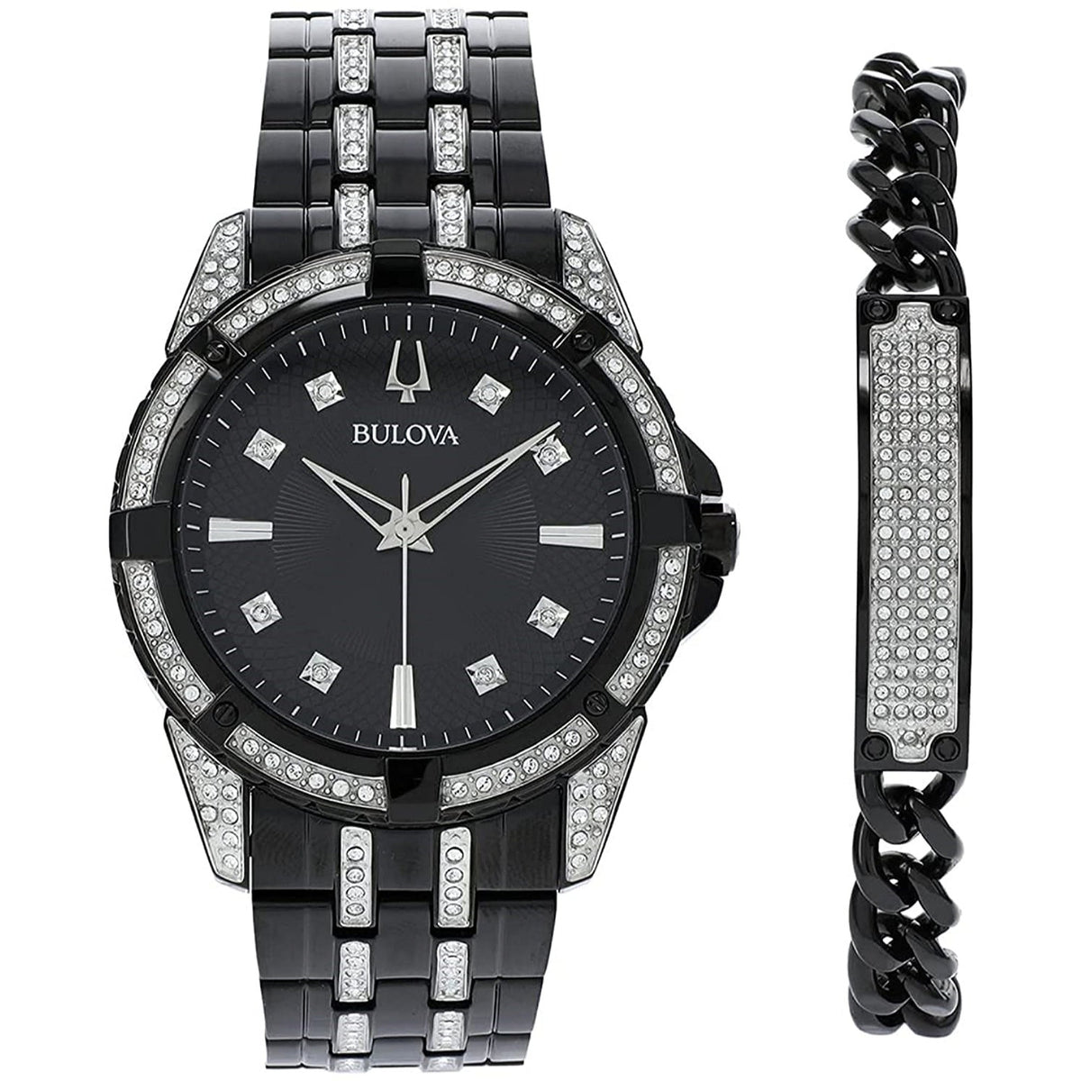 Bulova Men&#39;s 98K109 Bulova Black Stainless Steel Watch