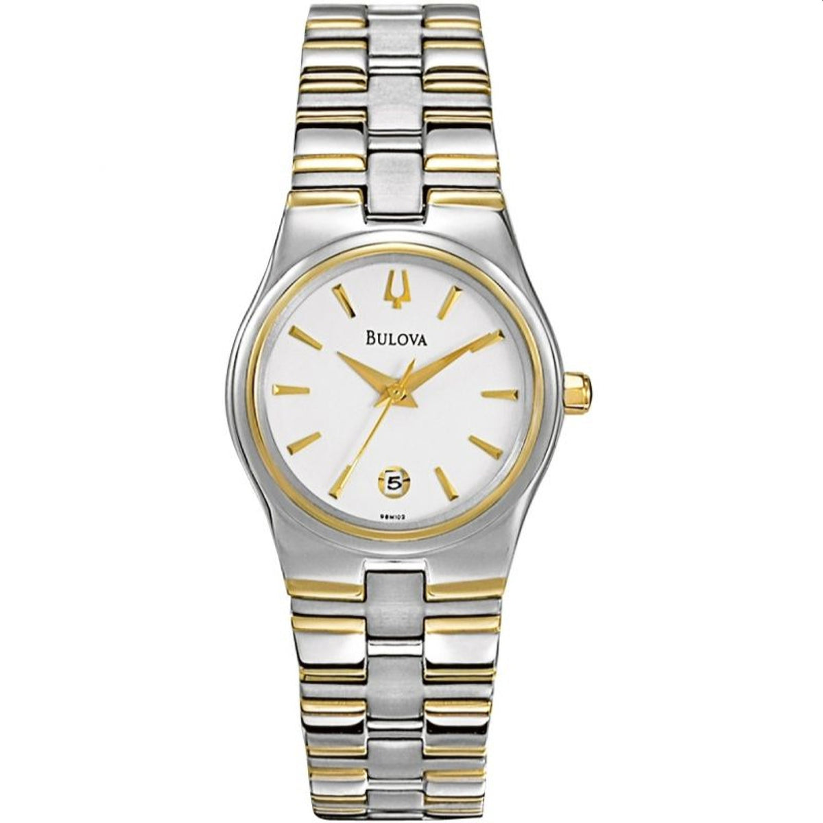 Bulova Women&#39;s 98M102 Casual Two-Tone Stainless Steel Watch