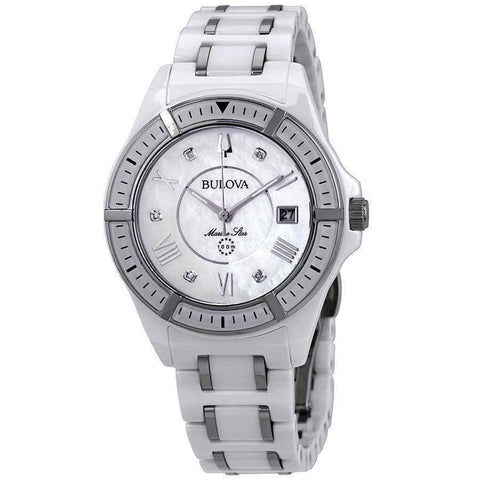 Bulova Women's 98P172 Marine Star Two-Tone Stainless Steel and Ceramic Watch