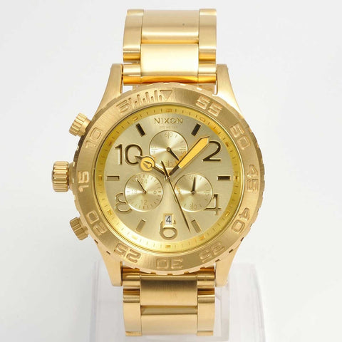 Nixon Unisex A037-502 42-20 Chrono Chronograph Gold-Tone Stainless Steel Watch