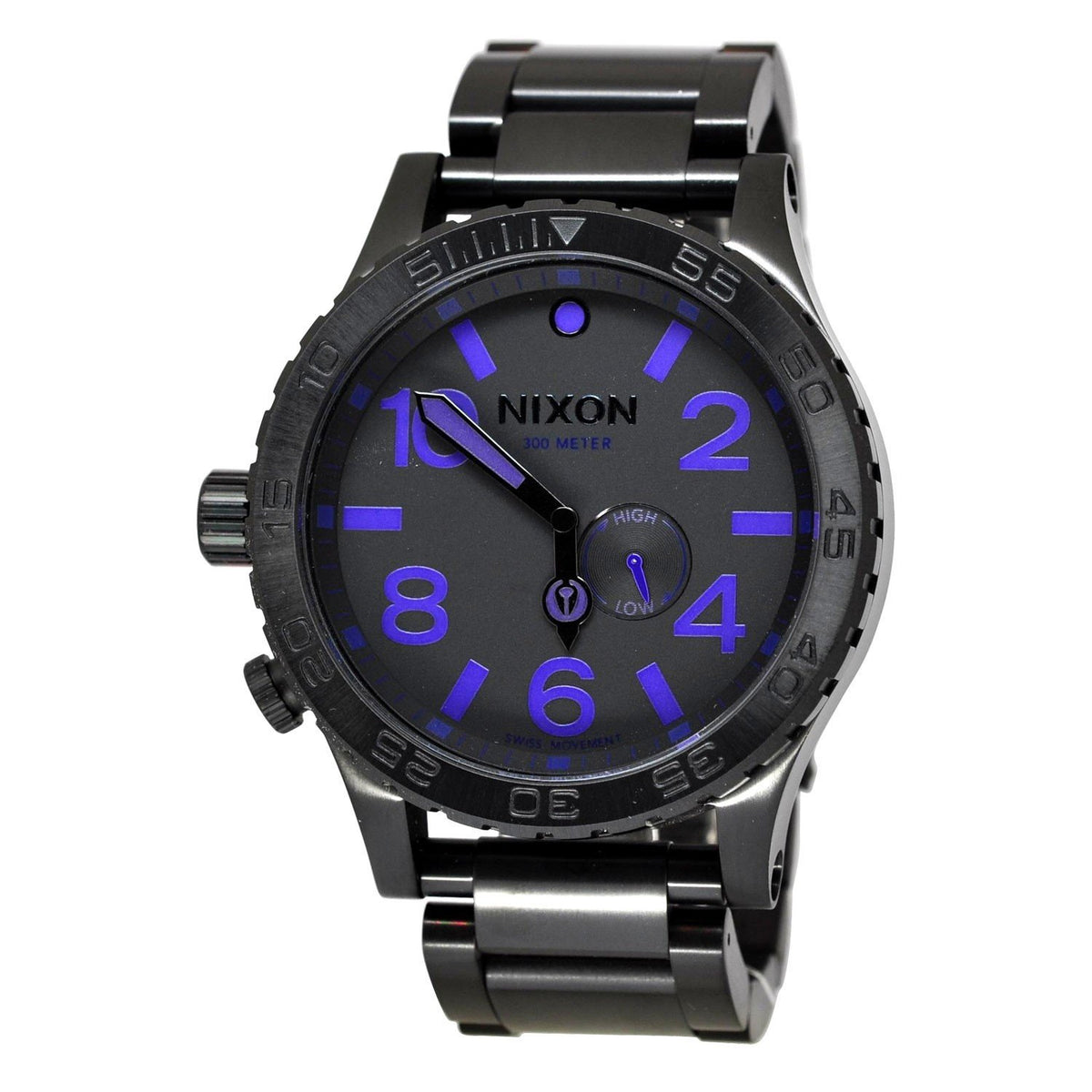 Nixon Men&#39;s A057-714 51-30 Tide Black Stainless Steel Watch