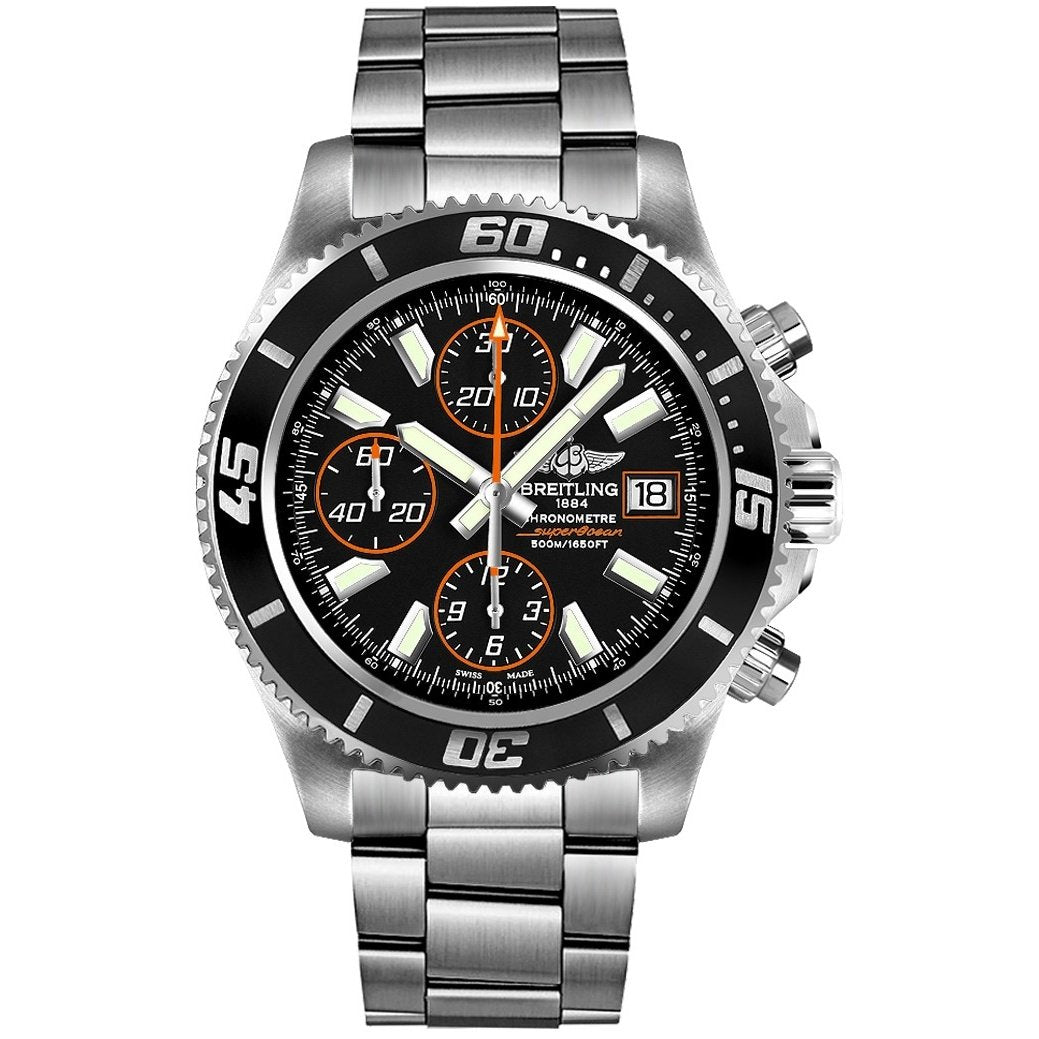 Breitling Men&#39;s A1334102-BA85-134A Superocean II 44 Chronograph Automatic Stainless Steel Watch