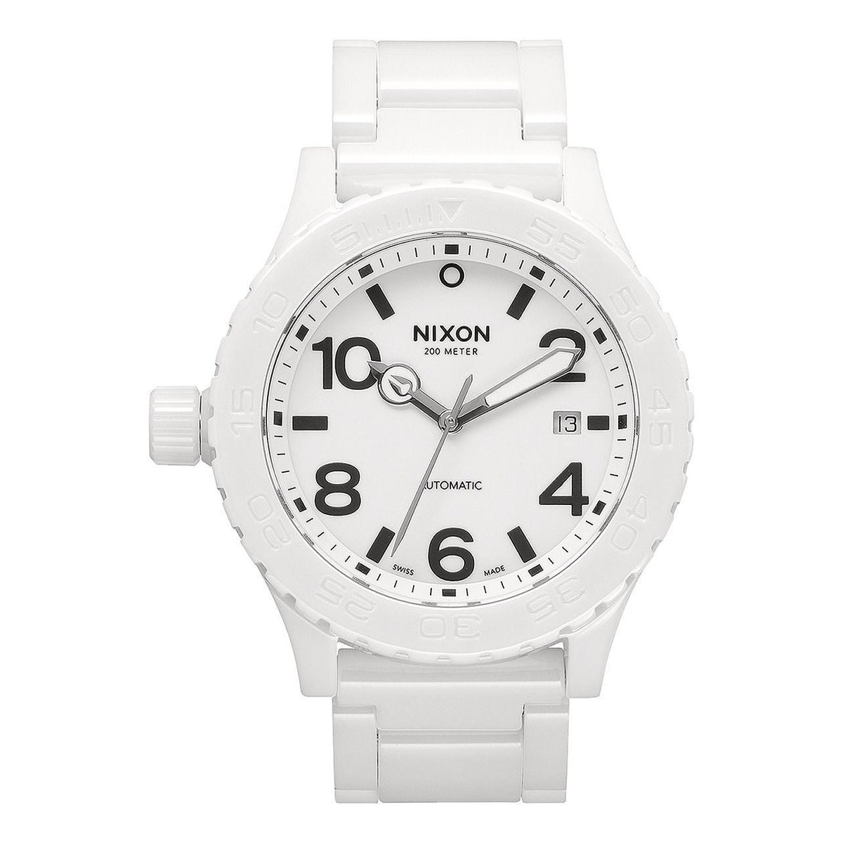 Nixon Men&#39;s A148-126 42-20 White Ceramic Watch