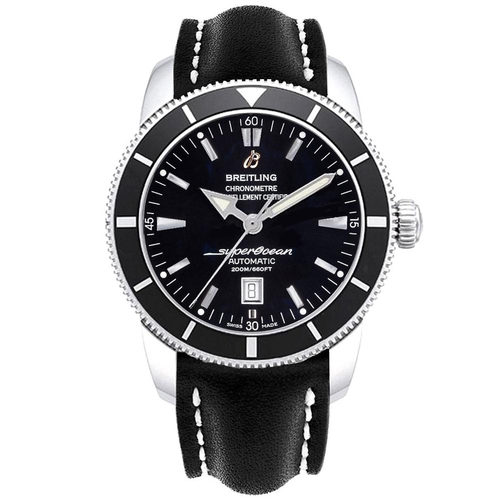 Breitling Men&#39;s A1732024-B868-441X Superocean Heritage 46 Black Rubber Watch