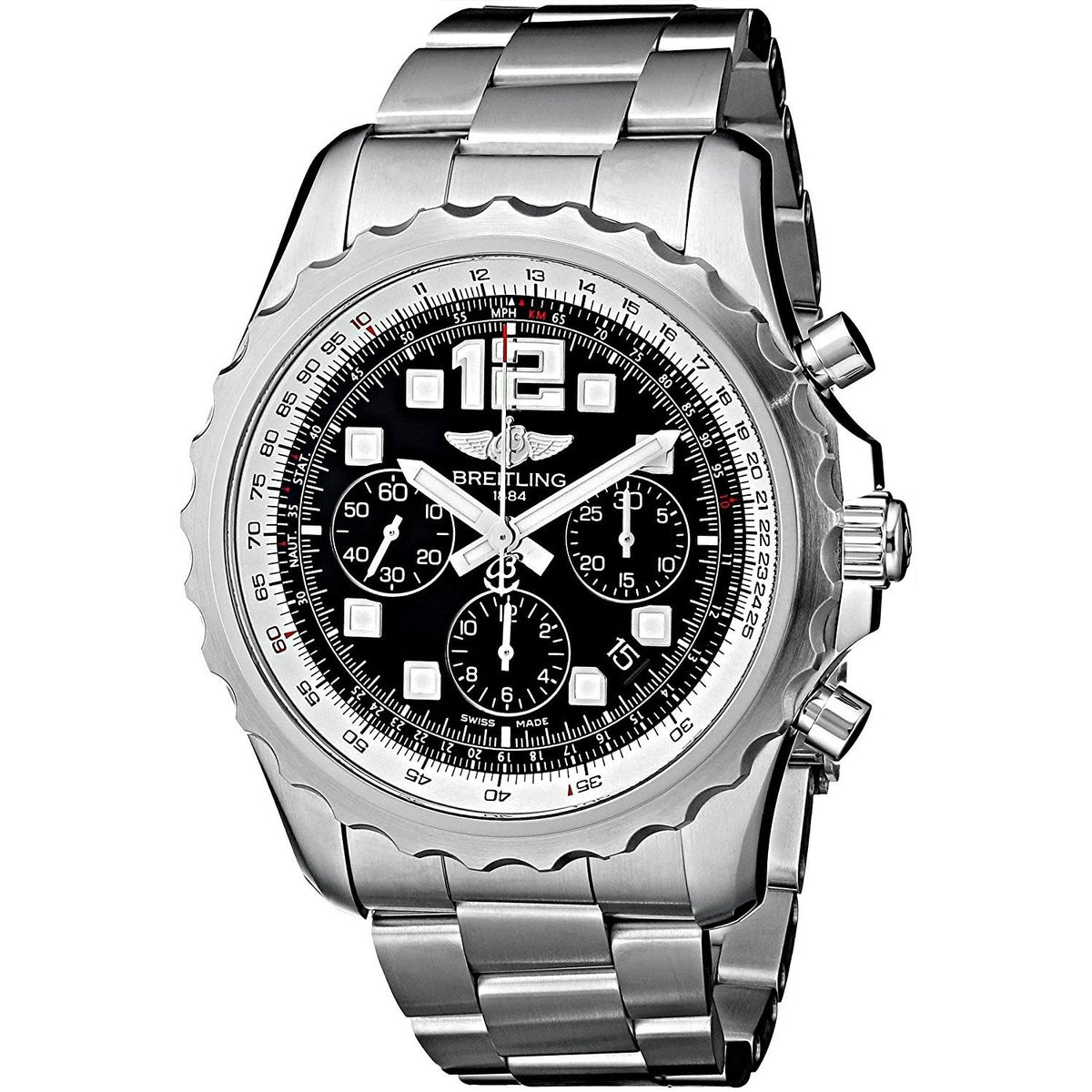 Breitling Men&#39;s A2336035-BA68 ChronoSpace Automatic Chronograph Stainless Steel Watch