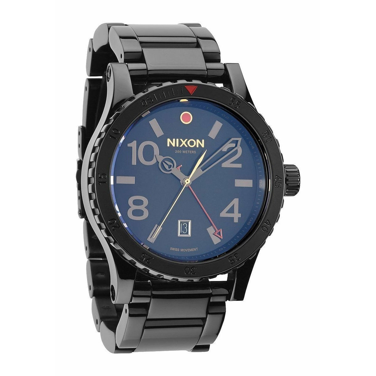 Nixon Men&#39;s A277-1883 Diplomat  Black Stainless Steel Watch