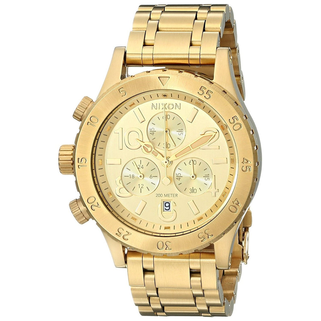 Nixon Women's A404-501 38-20 Chronograph Gold-Tone Stainless Steel