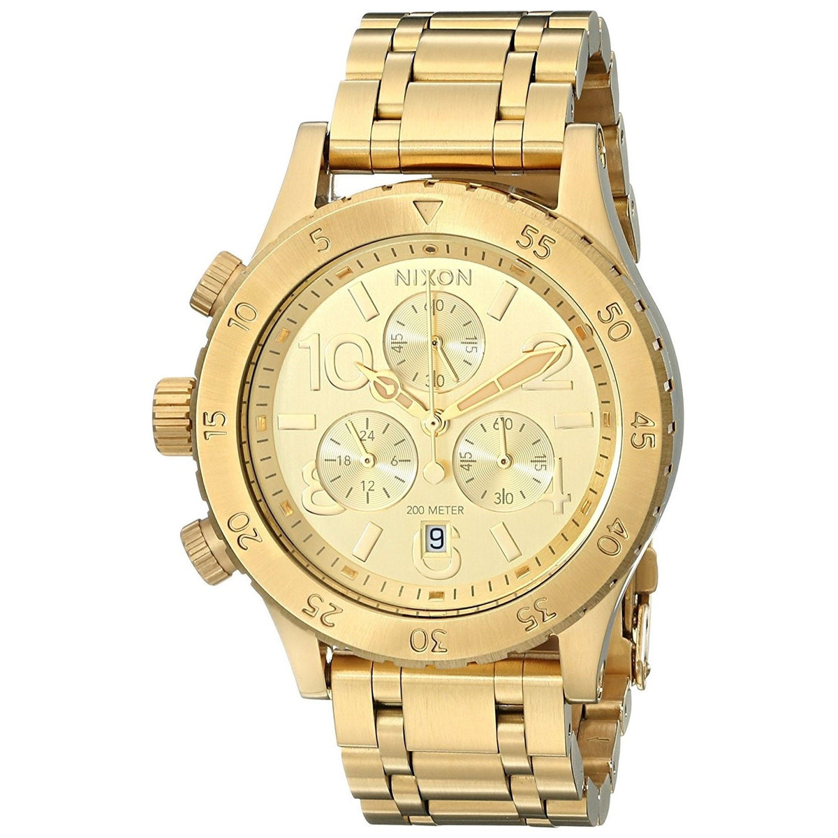 Nixon Women&#39;s A404-501 38-20 Chronograph Gold-Tone Stainless Steel Watch