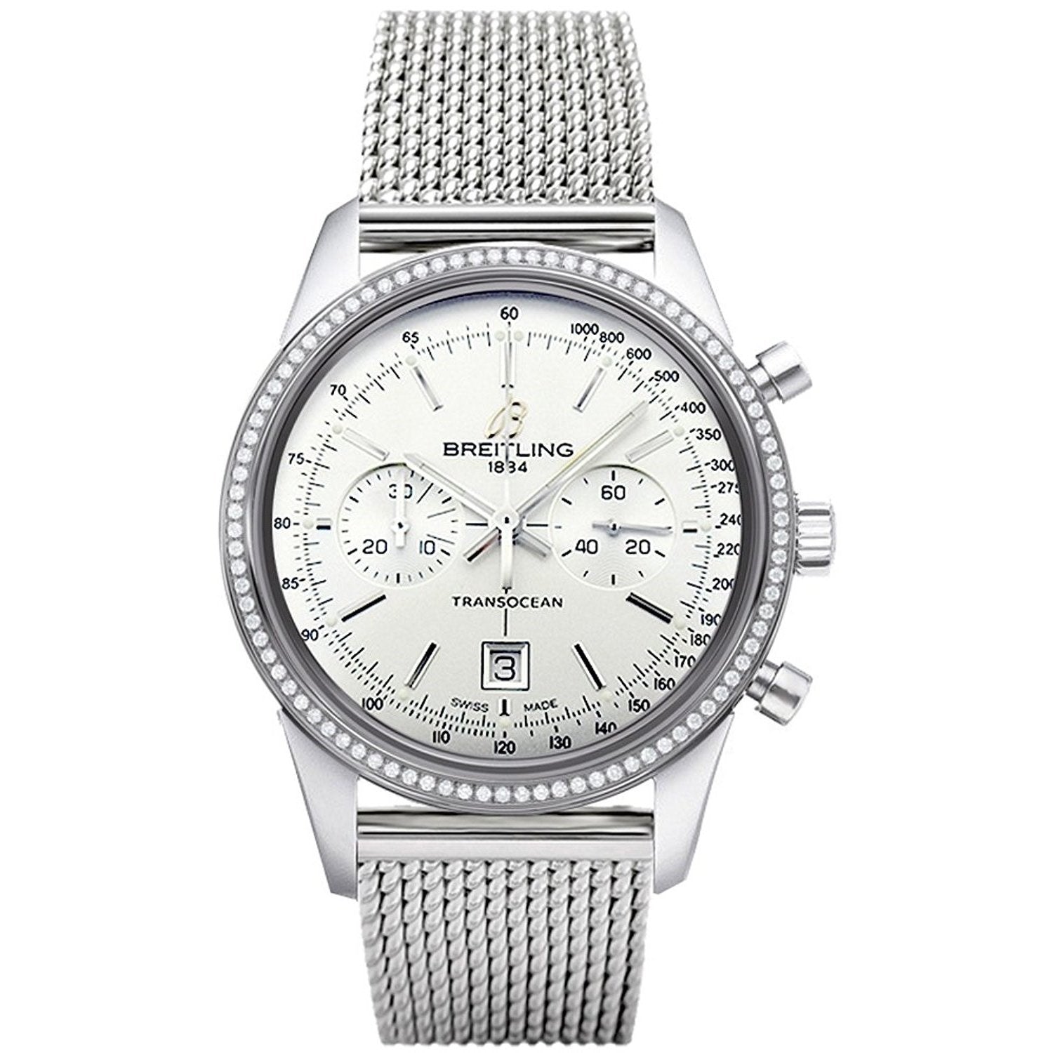  Breitling Transocean Chronograph 38 Mens Watch