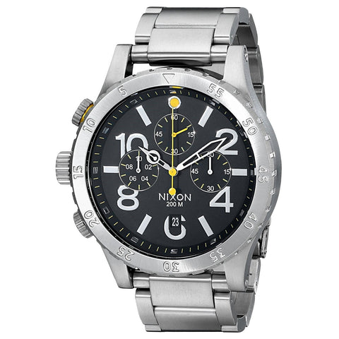 Nixon Men s A930 000 Anthem Chronograph Stainless Steel Watch Bezali