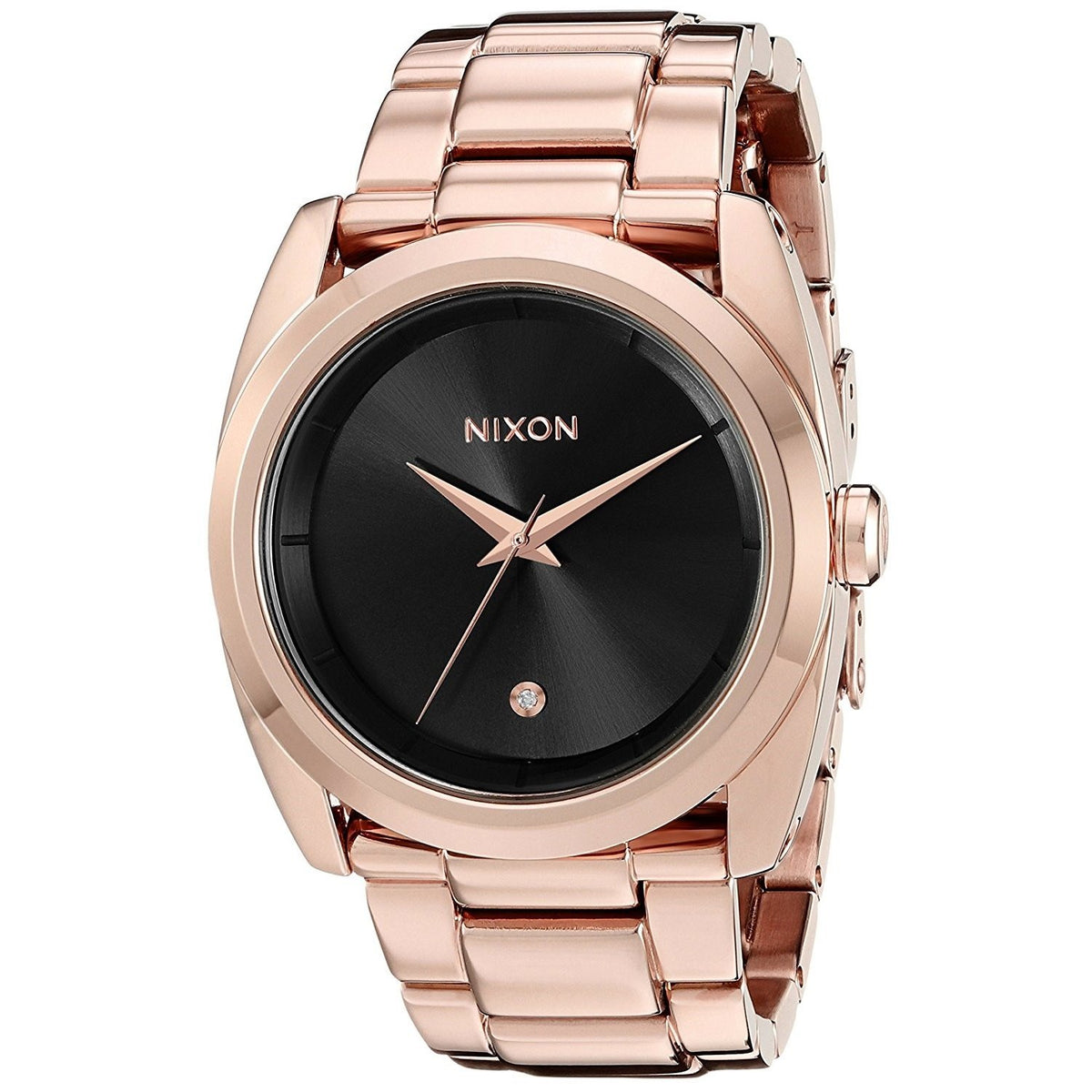 Nixon Women's A935-2046 Queenpin Diamond Rose-Tone Stainless Steel Watch