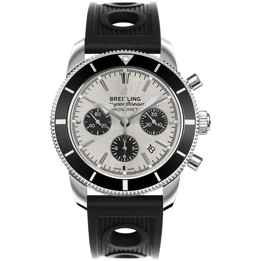 Breitling Men&#39;s AB016212-G840-200S Superocean Heritage II Chronograph Black Rubber Watch