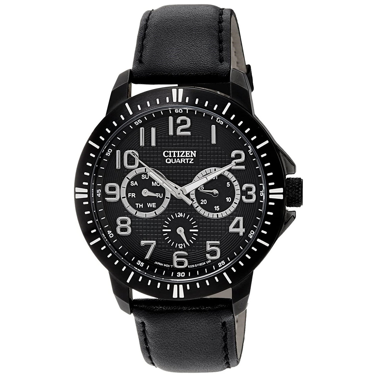 Citizen Men&#39;s AG8315-04E Citizen Black Leather Watch