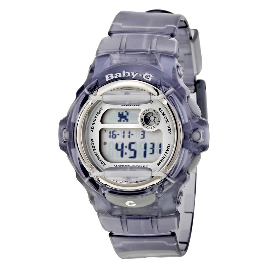 Casio Women&#39;s BG169R-8B Baby-G Digital Blue Resin Watch