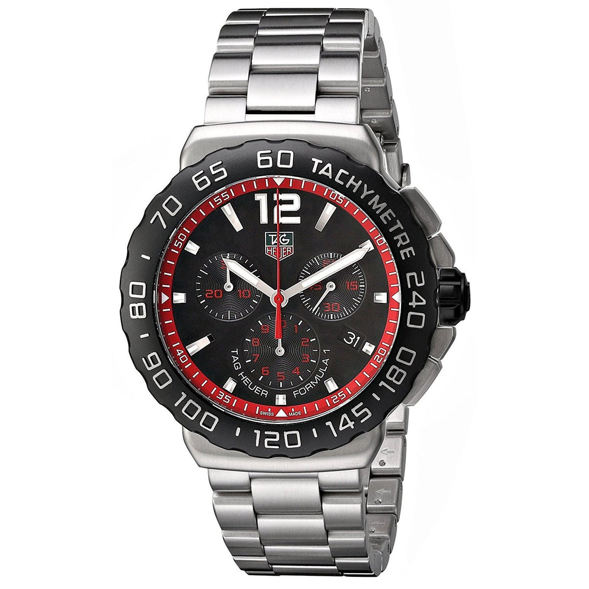 Tag Heuer Men&#39;s CAU1116.BA0858 Formula 1 Chronograph Stainless Steel Watch