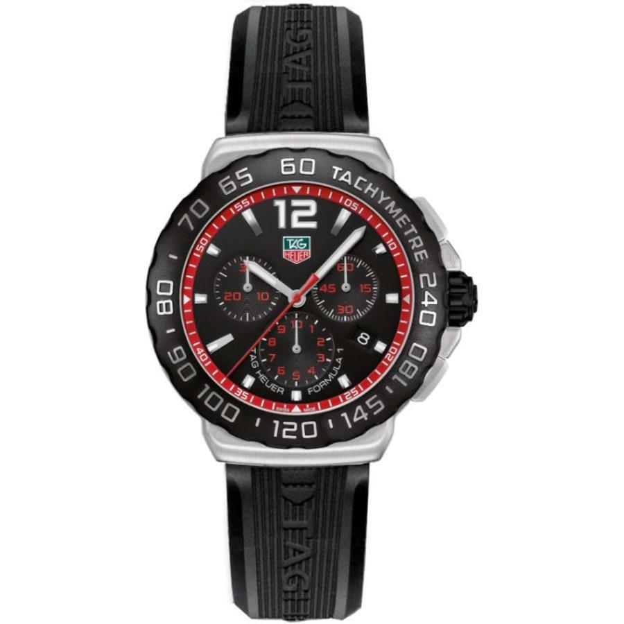 Tag Heuer Men s CAU1116.FT6024 Formula 1 Chronograph Black Rubber Watch