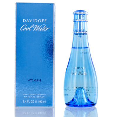 Coolwater Woman Davidoff Deodorant Spray Glass 3.3 Oz For Women 065528