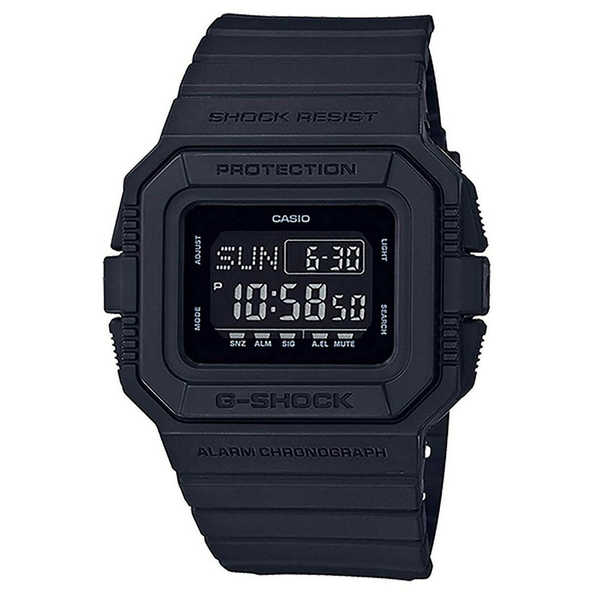 Casio Men&#39;s DWD5500BB-1 G-Shock Black Resin Watch