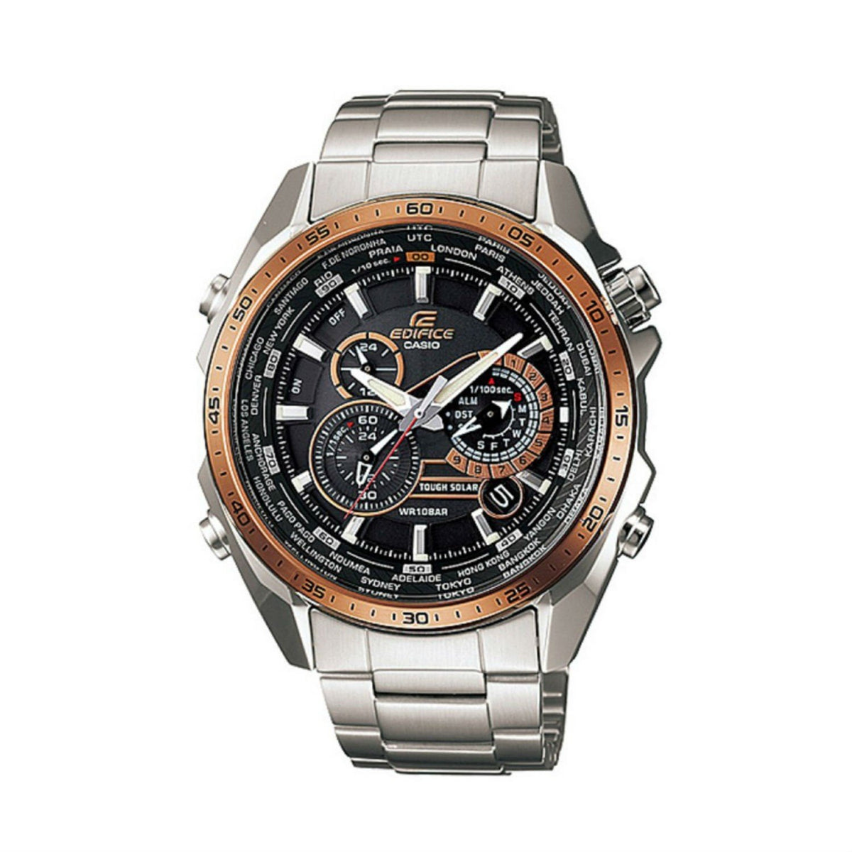 Casio Men&#39;s EQS500DB-1A2 Edifice Chronograph Stainless Steel Watch