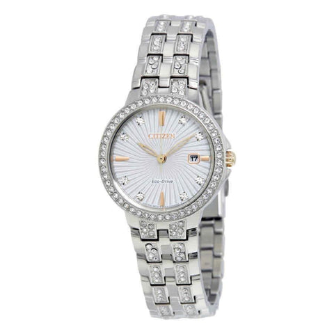 Citizen Women's EW2340-58A Silhouette Crystal Stainless Steel With Sets of Crystal Watch