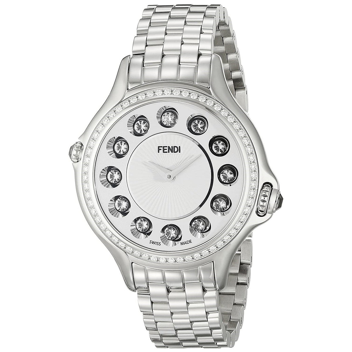 Fendi Women&#39;s F107034000B0T05 Crazy Carats Stainless Steel Watch