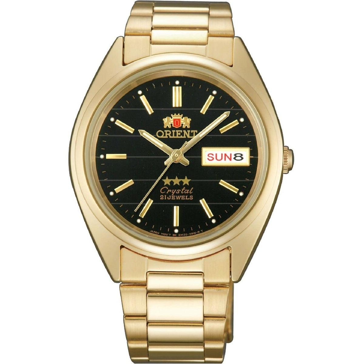 Orient Men&#39;s FAB0000BB9 Tri Star Gold-Tone Stainless Steel Watch