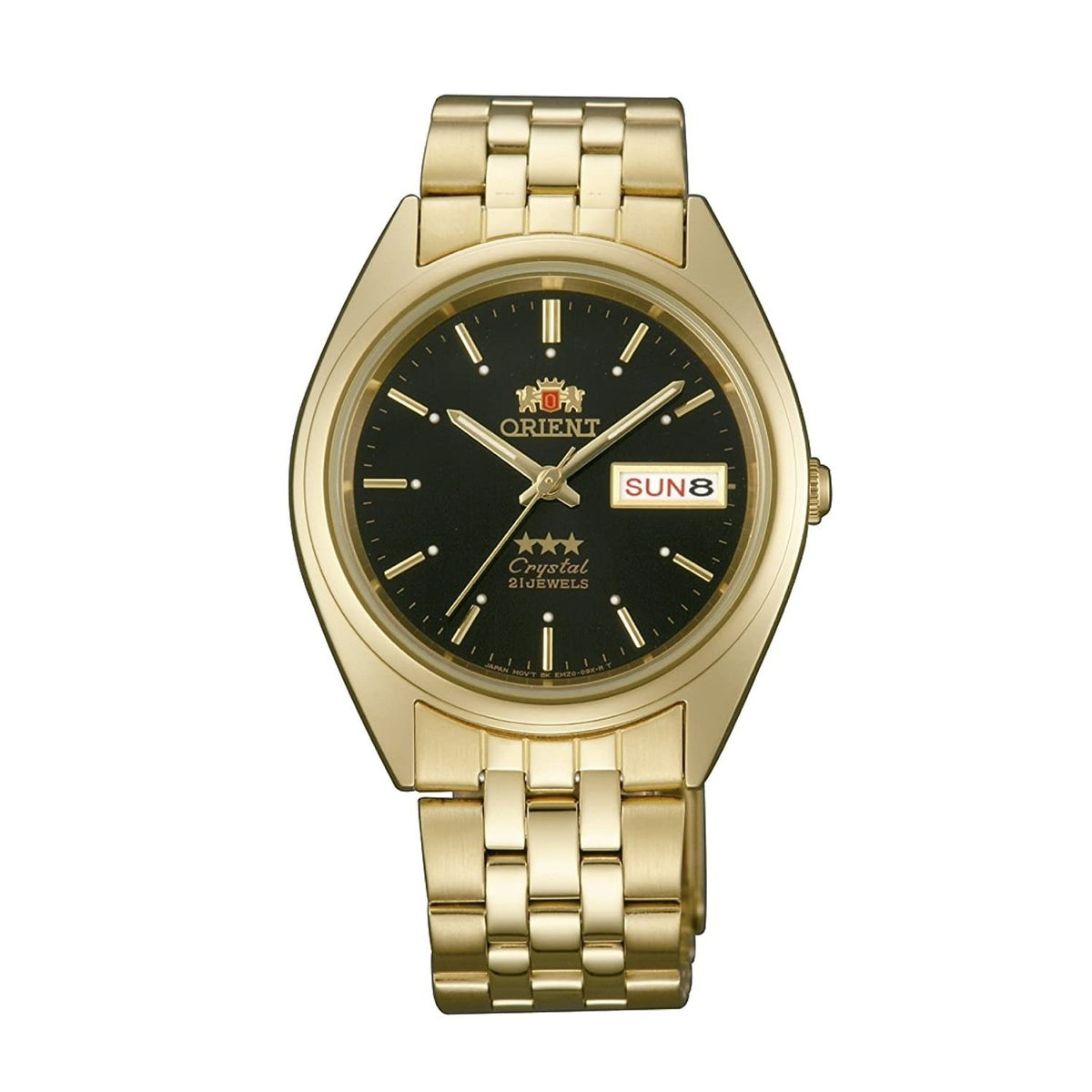 Orient Men&#39;s FAB0000FB9 Tri Star Gold-Tone Stainless Steel Watch