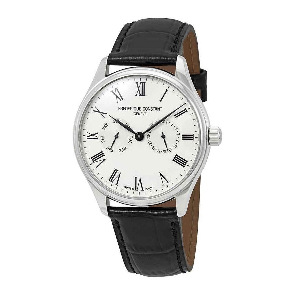 Frederique Constant Men&#39;s FC-259WR5B6 Classics Black Leather Watch