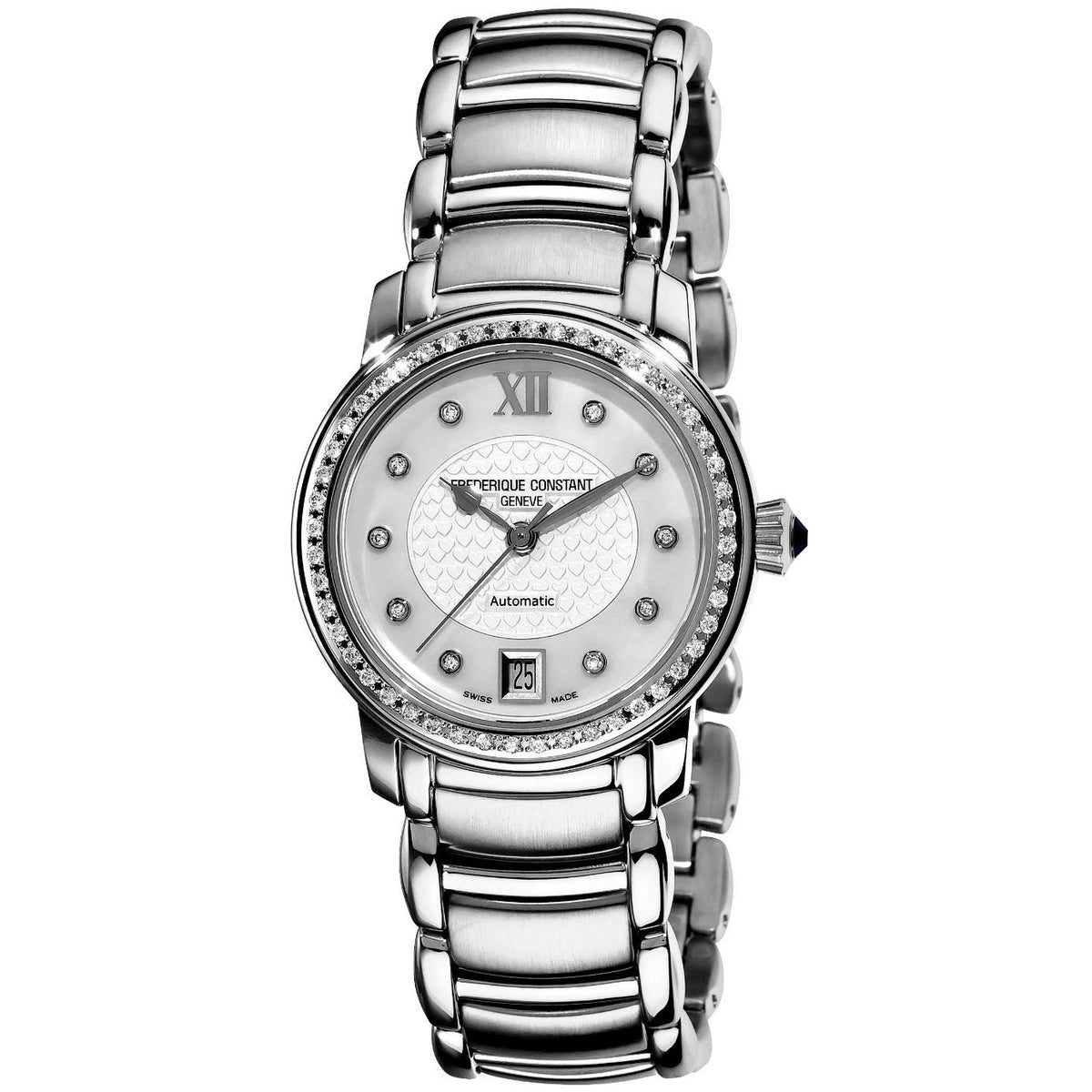 Frederique Constant Women&#39;s FC-303WHD2PD6B World Heart Federation Diamond Stainless Steel Watch