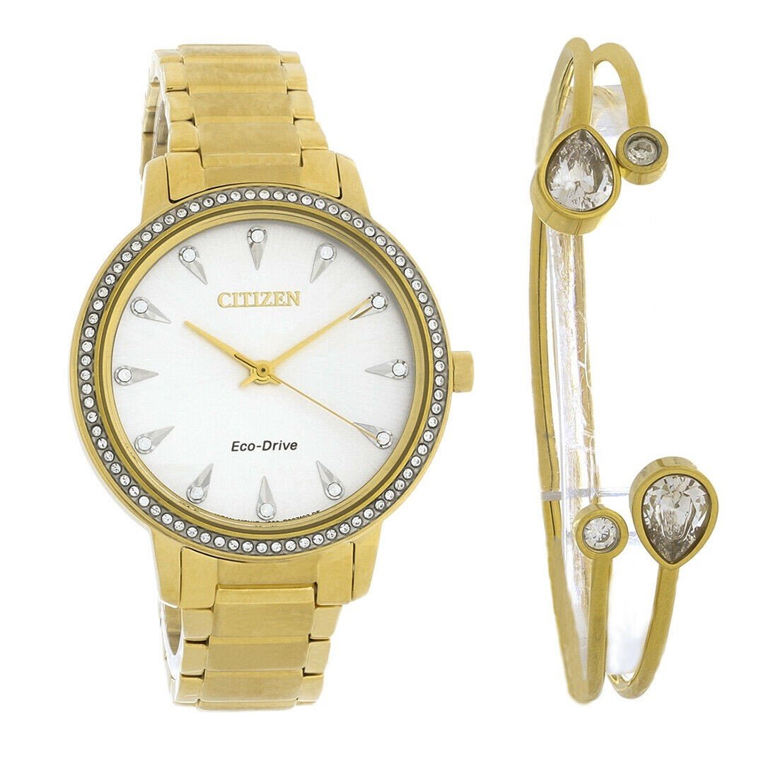 Citizen Women&#39;s FE7042-66A Silhouette Gold-Tone Stainless Steel Watch