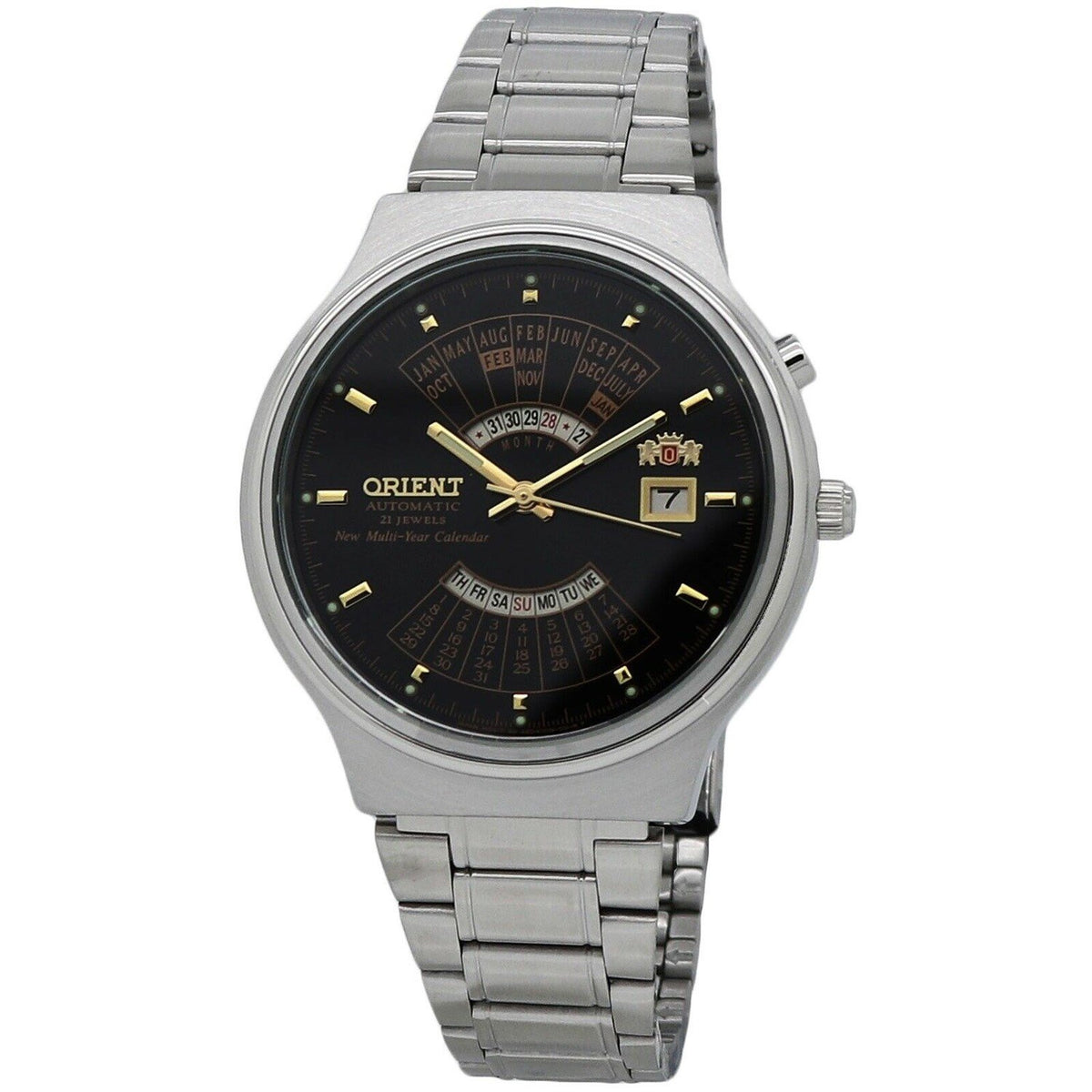 Orient Men&#39;s FEU00002BW Multi Year Calendar Stainless Steel Watch