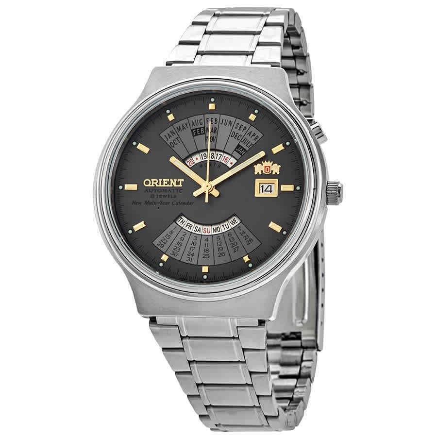 Orient Men&#39;s FEU00002KW Multi Year Calendar Stainless Steel Watch