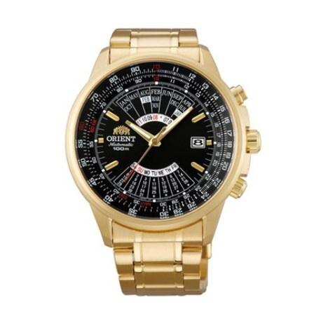 Orient Men's FEU07001BX Perpetual Calendar Gold-Tone Stainless Steel Watch