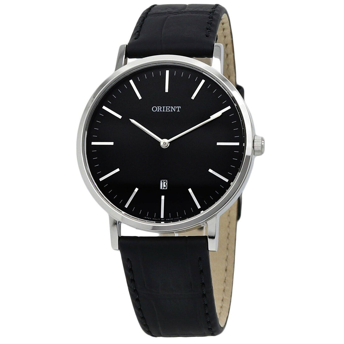 Orient Men&#39;s FGW05004B0 Classic Black Leather Watch