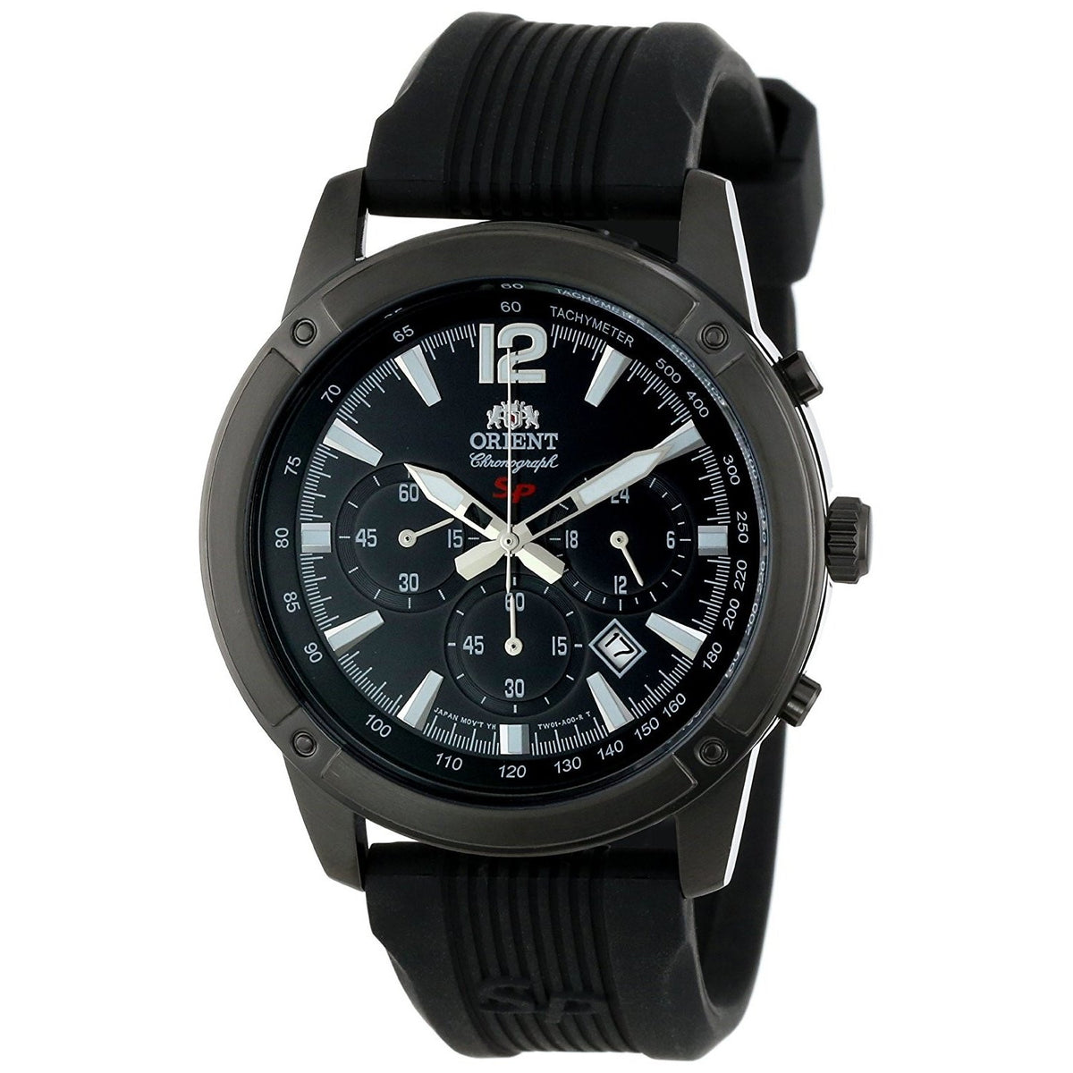 Orient Men&#39;s FTW01002B0 SP Chronograph Black Silicone Watch