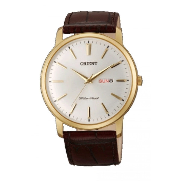 Orient Men's FUG1R001W6 Capital Brown Leather Watch - Bezali